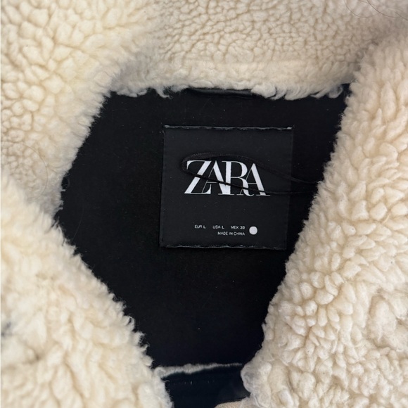 Zara Off White Sherpa Jacket - Picture 5 of 10